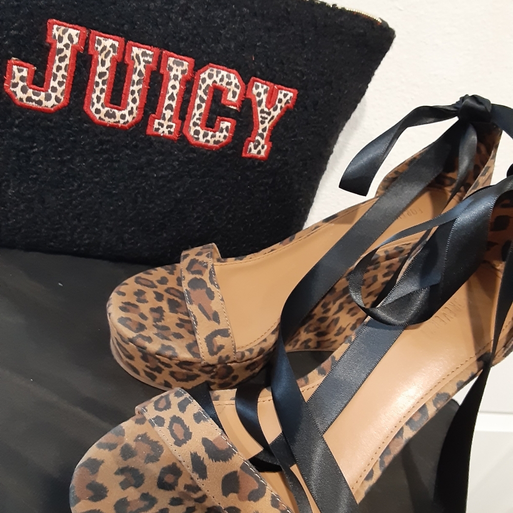 Forever 21 cheetah wedges